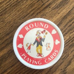 Vintage round playing cards - full deck